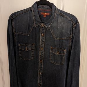 7 For All Mankind Denim Western Shirt